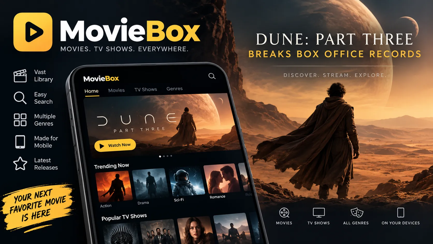 MovieBox App Download: Dune: Part Three Breaks Box Office Records